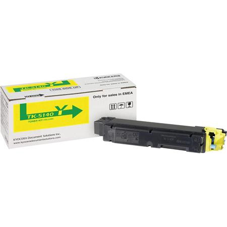 KYOCERA TK5140Y Lézertoner P6130cdn, M6030cdn, M6530cdn nyomtatókhoz, KYOCERA, sárga, 5k