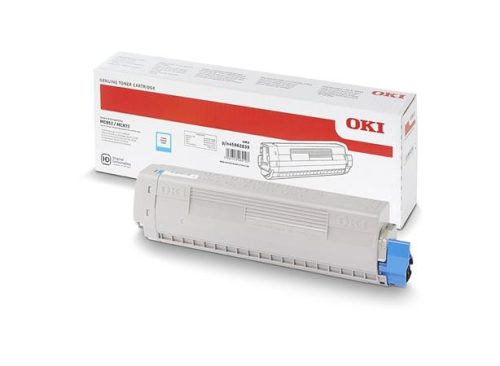 OKI 45862839 Lézertoner, MC853/MC873 nyomtatókhoz, OKI, cián, 7,3k