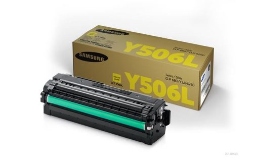 SAMSUNG CLT-Y506L Lézertoner CLP 680ND, CLX 6260 nyomtatókhoz, SAMSUNG, sárga, 3,5k