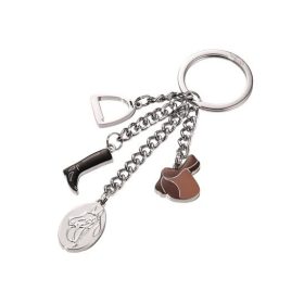   TROIKA Kulcstartó, 4 charm dísszel, TROIKA "Horse"