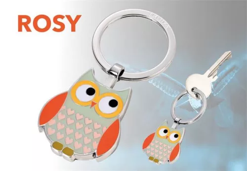 TROIKA Kulcstartó, TROIKA "Rosy", szürke