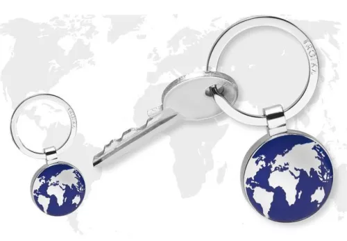 TROIKA Kulcstartó, TROIKA "Around the world", kék