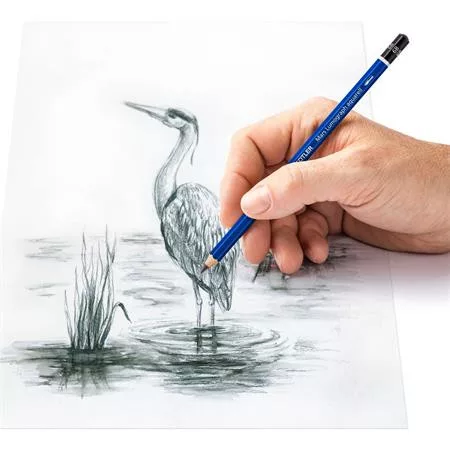 STAEDTLER Grafitceruza készlet, akvarell, ecsettel, hatszögletű, STAEDTLER „Mars® Lumograph® aquarell 100A”, 3 különböző keménység