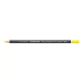   STAEDTLER Akvarell színes ceruza, hatszögletű, STAEDTLER "Mars® Lumograph® 104", sárga