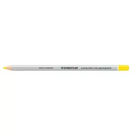   STAEDTLER Jelölőceruza, hatszögletű, mindenre író, lemosható (omnichrom), STAEDTLER "Lumocolor 108", sárga