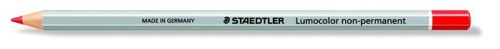 STAEDTLER Jelölőceruza, hatszögletű, mindenre író, lemosható (omnichrom), STAEDTLER "Lumocolor 108", piros