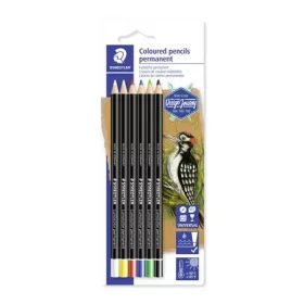   STAEDTLER Jelölőceruza készlet, mindenre író, vízálló, STAEDTLER "Lumocolor® permanent glasochrom 108 20", 6 különböző szín