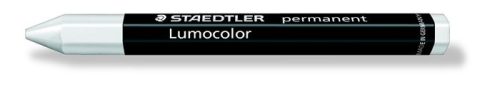 STAEDTLER Jelölőkréta, mindenre író, vízálló (omnigraph), STAEDTLER "Lumocolor 236", fehér