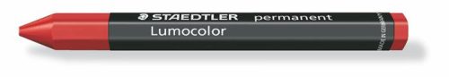 STAEDTLER Jelölőkréta, mindenre író, vízálló (omnigraph), STAEDTLER "Lumocolor 236", piros