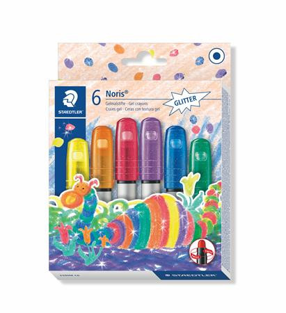 STAEDTLER Zsírkréta, zselés, STAEDTLER "Noris 2390", 6 csillogó szín