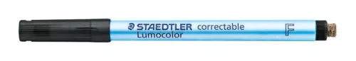 STAEDTLER Alkoholmentes marker, OHP, 0,6 mm, STAEDTLER "Lumocolor® 305 F", fekete