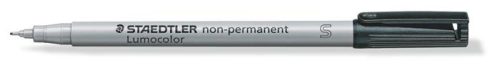 STAEDTLER Alkoholmentes marker, OHP, 0,4 mm, STAEDTLER "Lumocolor® 311 S", fekete