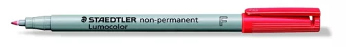 STAEDTLER Alkoholmentes marker, OHP, 0,6 mm, STAEDTLER "Lumocolor® 316 F", piros