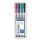 STAEDTLER Alkoholmentes marker készlet, OHP, 0,6 mm, STAEDTLER "Lumocolor® 316 F", 4 különböző szín