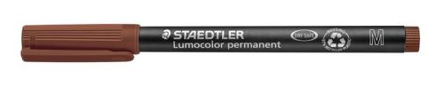 STAEDTLER Alkoholos marker, OHP, 1 mm, STAEDTLER "Lumocolor® 317 M", barna