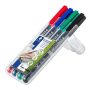 STAEDTLER Alkoholos marker készlet, OHP, 1 mm, STAEDTLER "Lumocolor® 317 M", 4 különböző szín