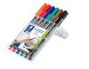 STAEDTLER Alkoholos marker készlet, OHP, 1 mm, STAEDTLER "Lumocolor® 317 M", 6 különböző szín