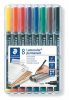 STAEDTLER Alkoholos marker készlet, OHP, 0,6 mm, STAEDTLER "Lumocolor® 318 F", 8 különböző szín