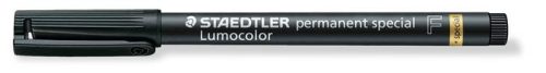 STAEDTLER Alkoholos marker, 0,6 mm, STAEDTLER "Lumocolor® special 319 F", fekete