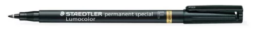 STAEDTLER Alkoholos marker, 0,6 mm, STAEDTLER "Lumocolor® special 319 F", fekete