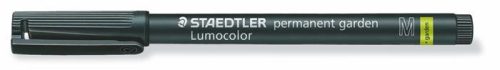 STAEDTLER Alkoholos marker, 1 mm, kúpos, STAEDTLER "Lumocolor® garden 319 GM", fekete