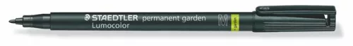 STAEDTLER Alkoholos marker, 1 mm, kúpos, STAEDTLER "Lumocolor® garden 319 GM", fekete
