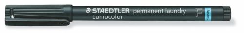 STAEDTLER Textil jelölő alkoholos marker, 0,6 mm, kúpos, STAEDTLER "Lumocolor® laundry 319 LM", fekete