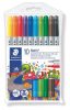 STAEDTLER Filctoll készlet, 1-3 mm, kétvégű, kimosható, STAEDTLER "Noris® 320", 10 különböző szín