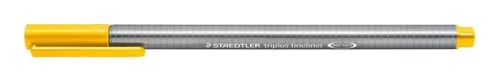 STAEDTLER Tűfilc, 0,3 mm, STAEDTLER "Triplus 334", napsárga