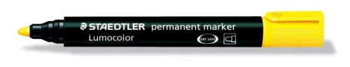 STAEDTLER Alkoholos marker, 2 mm, kúpos, STAEDTLER "Lumocolor® 352", sárga