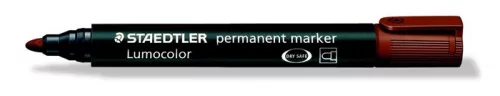 STAEDTLER Alkoholos marker, 2 mm, kúpos, STAEDTLER "Lumocolor® 352", barna