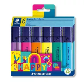   STAEDTLER Szövegkiemelő készlet, 1-5 mm, STAEDTLER "Textsurfer® classic 364 C Happy", 6 különböző szín
