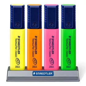   STAEDTLER Szövegkiemelő készlet, 1-5 mm, asztali, STAEDTLER "Classic 364", 4 különböző szín