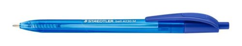 STAEDTLER Golyóstoll, 0,5 mm, nyomógombos, STAEDTLER "Ball 423 M", kék