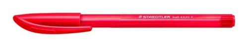 STAEDTLER Golyóstoll, 0,3 mm, kupakos, STAEDTLER "Ball 432", piros