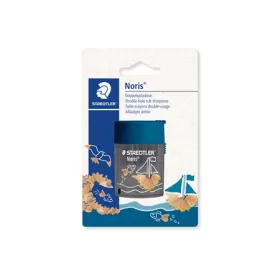   STAEDTLER Hegyező, kétlyukú, tartályos, STAEDTLER "512", óceán