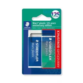   STAEDTLER Radír, STAEDTLER "Mars® Plastic 526 , 125 years", kék-zöld