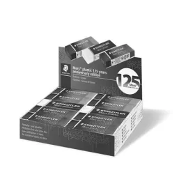  STAEDTLER Radír display, STAEDTLER "Mars® Plastic 526, 125 years", kék-zöld-lila