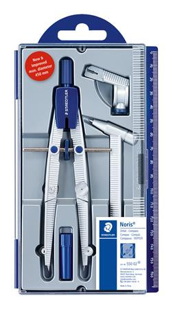 STAEDTLER Körző készlet, precíziós, 4 darabos, STAEDTLER "Noris 550 02"