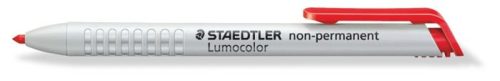 STAEDTLER Jelölőkréta adagoló, mindenre író, lemosható (omnichrom), STAEDTLER "Lumocolor 768", piros