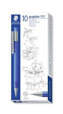 STAEDTLER Nyomósirón, 0,5 mm, STAEDTLER "Graphite 777", selyemkék