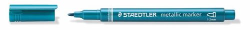 STAEDTLER Dekormarker, 1-2 mm, kúpos, STAEDTLER "8323", metálkék