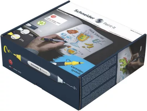 SCHNEIDER Kétvégű marker készlet, 52 darabos, SCHNEIDER "Paint-It 040 Twin marker Set 1", 20 különböző szín