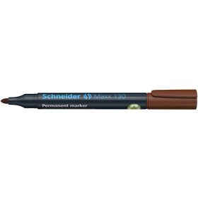   SCHNEIDER Alkoholos marker, 1-3 mm, kúpos, SCHNEIDER "Maxx 130", barna