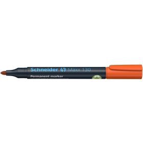   SCHNEIDER Alkoholos marker, 1-3 mm, kúpos, SCHNEIDER "Maxx 130", narancssárga