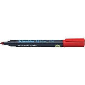   SCHNEIDER Alkoholos marker, 1-3 mm, kúpos, SCHNEIDER "Maxx 130", piros