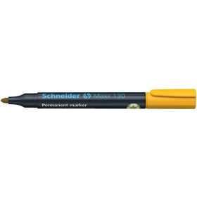   SCHNEIDER Alkoholos marker, 1-3 mm, kúpos, SCHNEIDER "Maxx 130", sárga