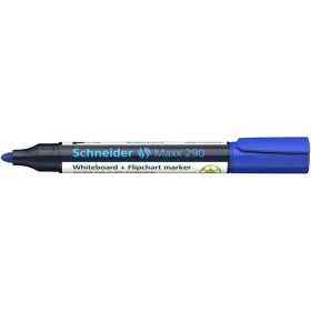   SCHNEIDER Tábla- és flipchart marker, 2-3 mm, kúpos, SCHNEIDER "Maxx 290", kék