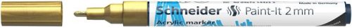 SCHNEIDER Dekormarker, akril, 2 mm, SCHNEIDER "Paint-It 310", arany