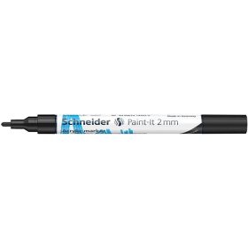  SCHNEIDER Dekormarker, akril, 2 mm, SCHNEIDER "Paint-It 310", fekete